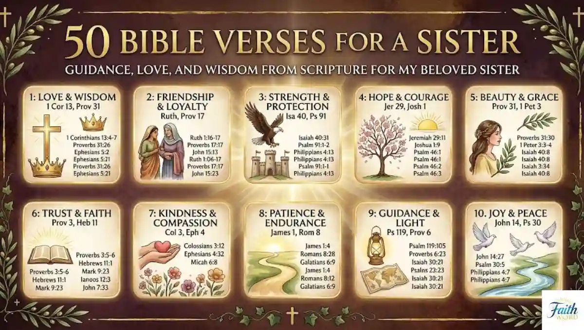 50 Bible Verses For A Sister