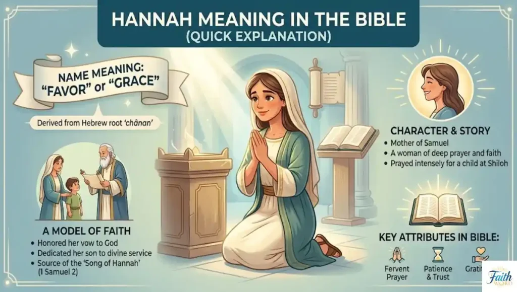 Hannah Meaning in the Bible (Quick Explanation)